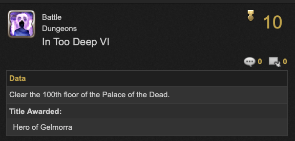 Palace of the Dead Level&nbsp;100